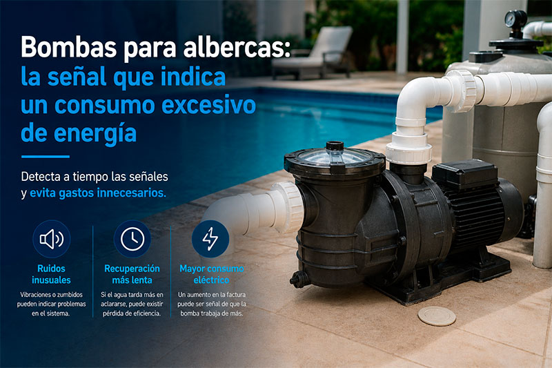 Bombas para albercas: la señal que indica un consumo excesivo de energía